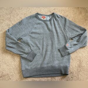 Men’s Homage Heather Heathered Gray Go To Crewneck sweatshirt.  Size small.